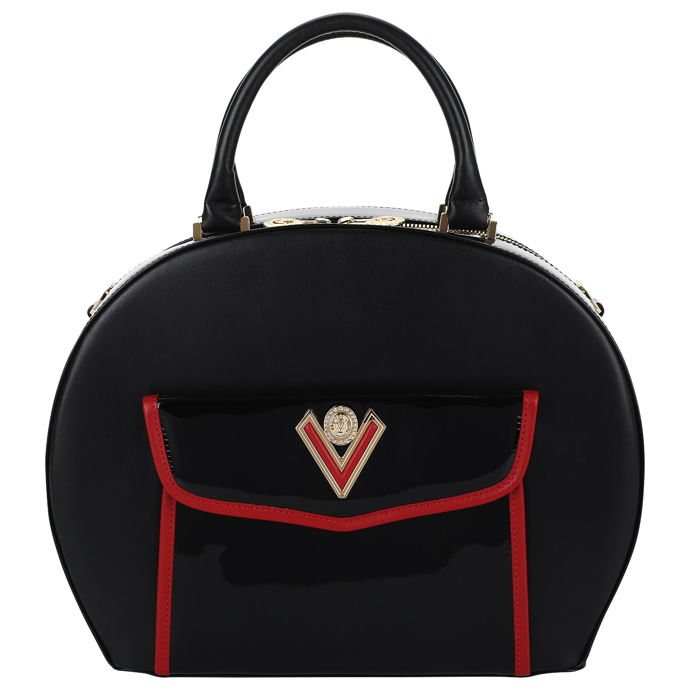 Valentino Orlandi Кожаная сумка на двойной молнии