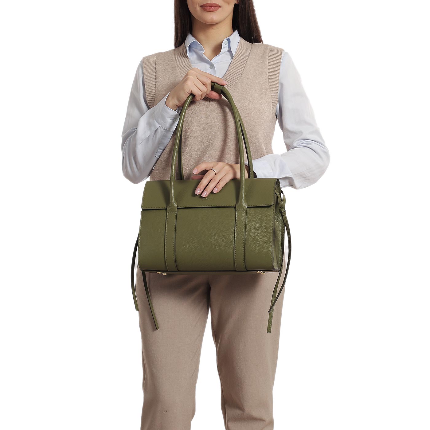 Кожаная сумка Chatte Marseille