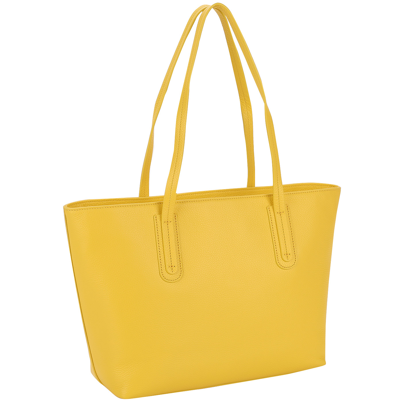 Желтая сумка из кожи Coccinelle Dione