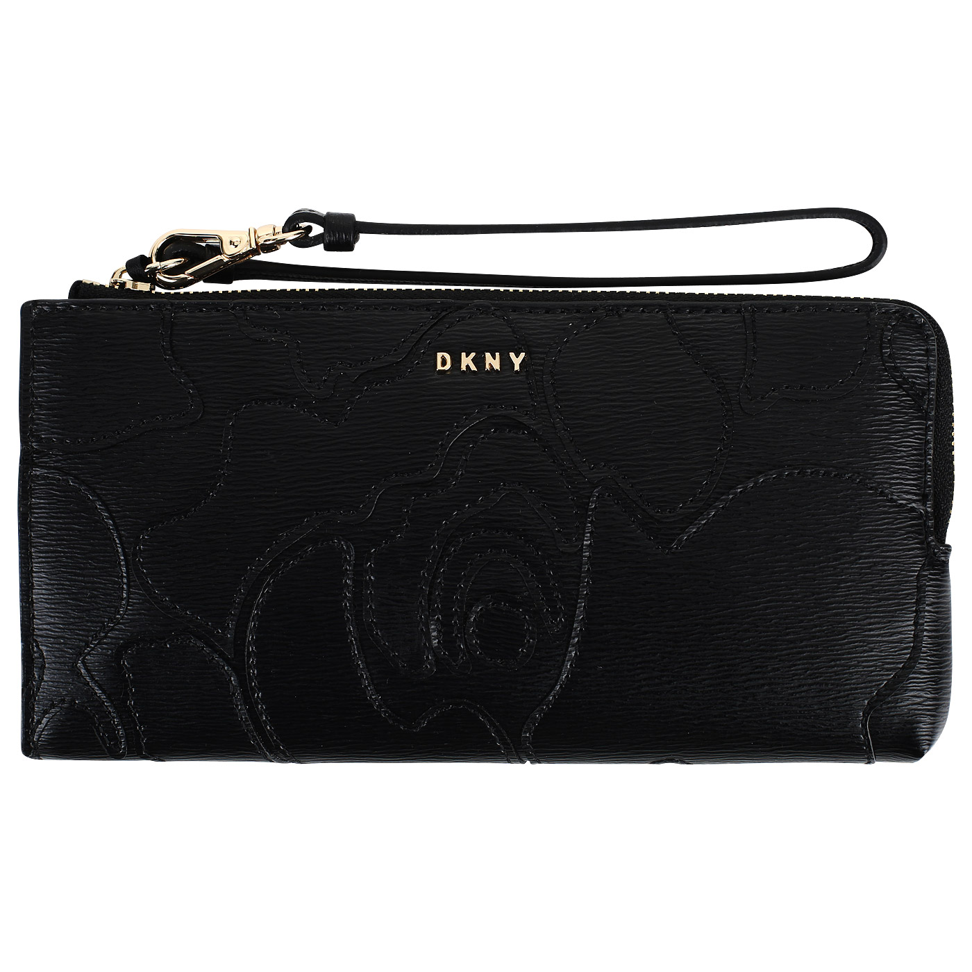 DKNY Кожаное портмоне с ремешком для запястья
