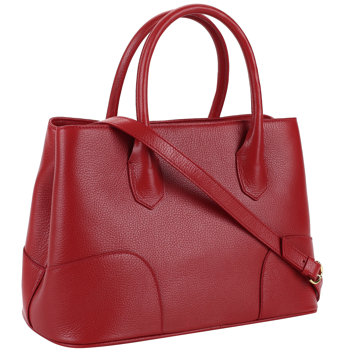 Красная женская сумка из натуральной кожи Chatte 