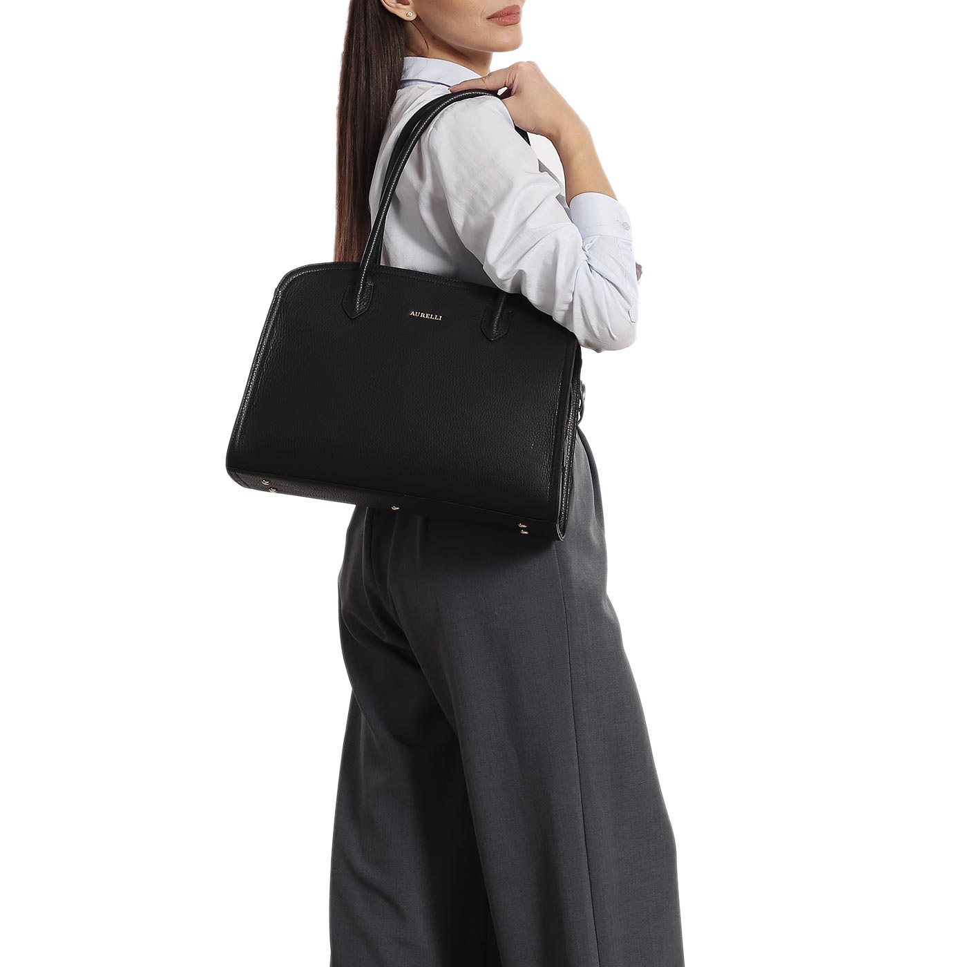 Кожаная сумка Aurelli Soft