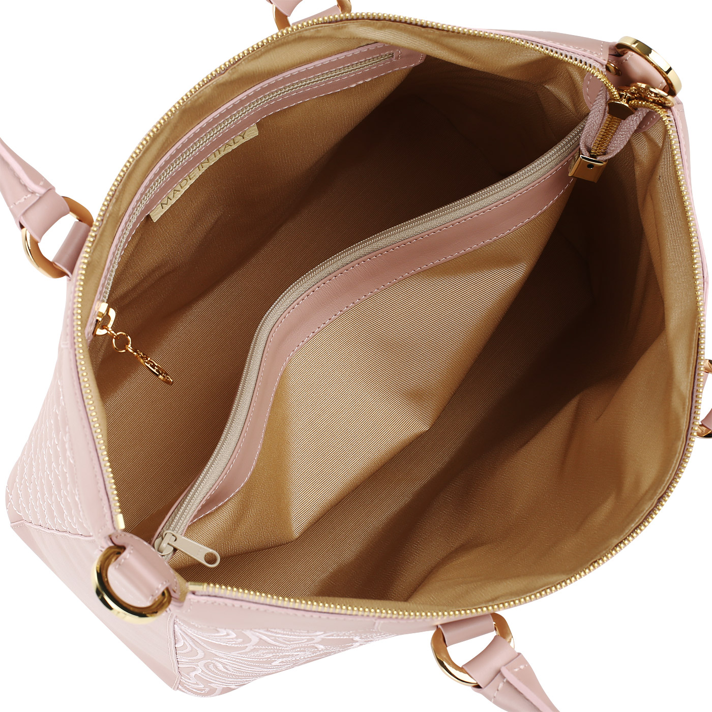 Женская кожаная сумка с вышивкой Valentino Orlandi Dafne