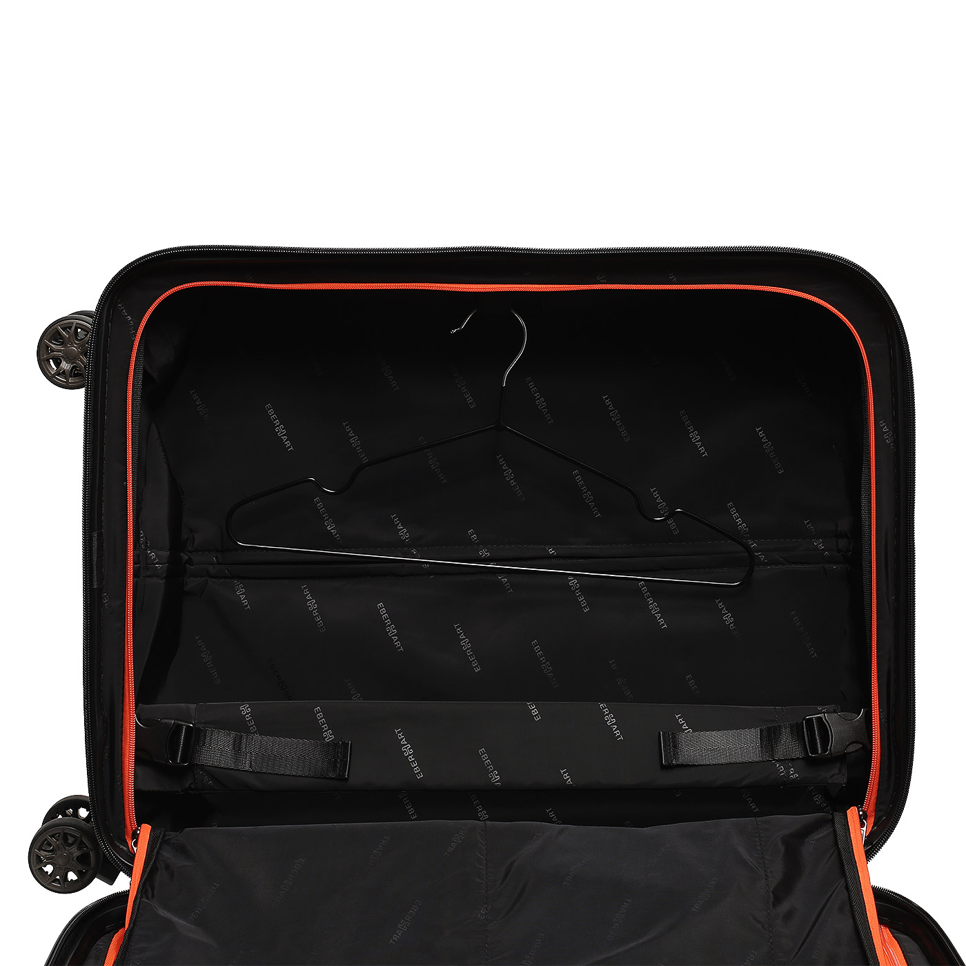 Чемодан с амортизированными колесами Eberhart Phantom