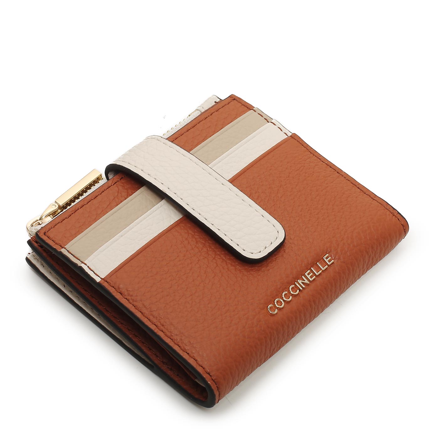 Кожаная визитница Coccinelle Metallic Tricolor