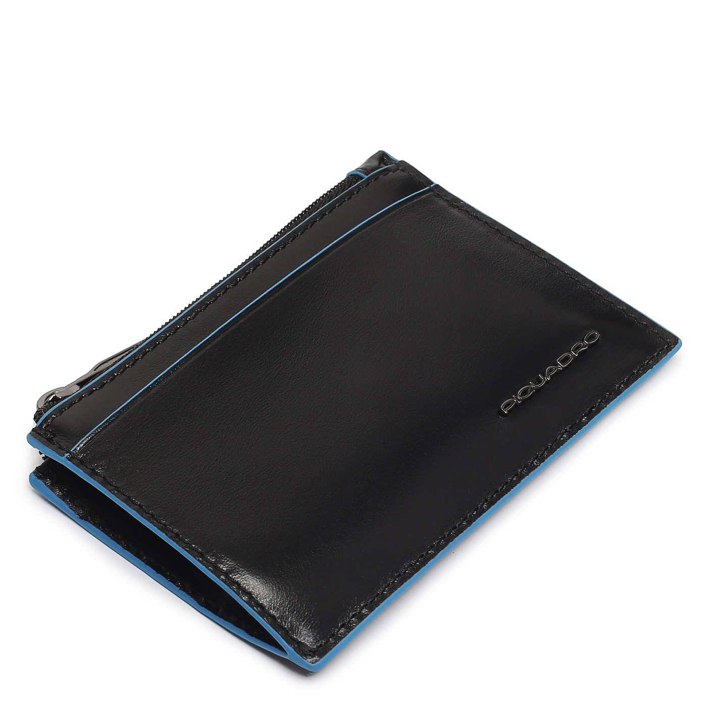 Ключница на молнии Piquadro Blue square