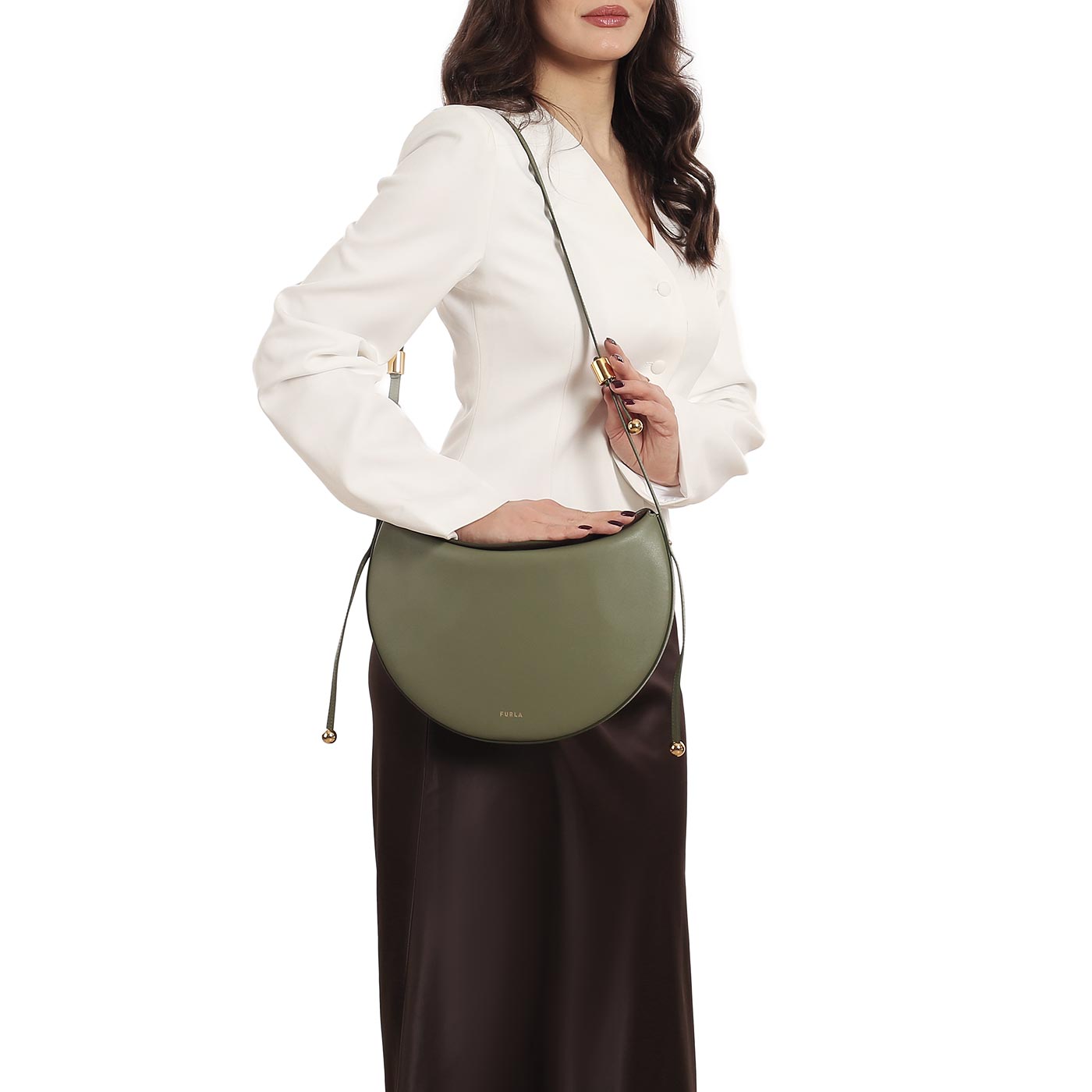 Кожаная сумка Furla Moonstone