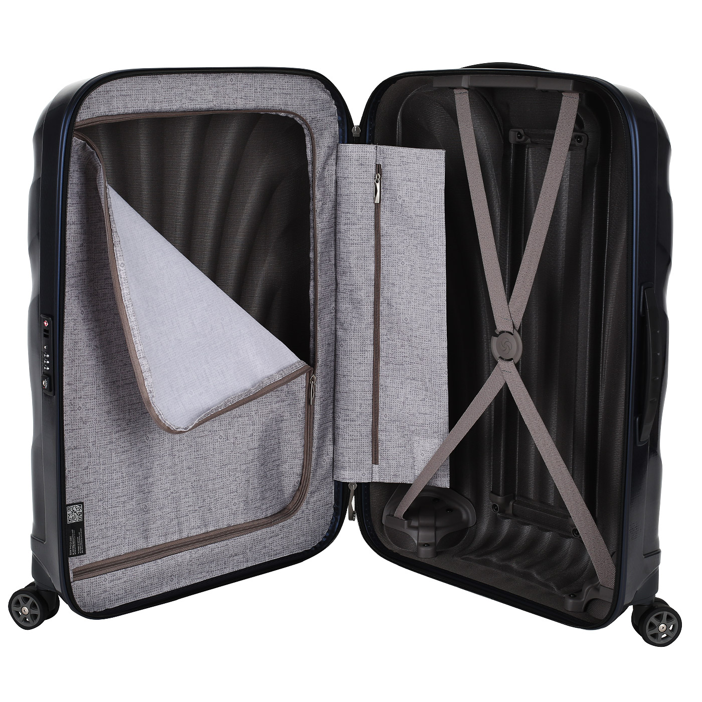 Чемодан средний M из материала Curv с кодовым замком Samsonite C-Lite