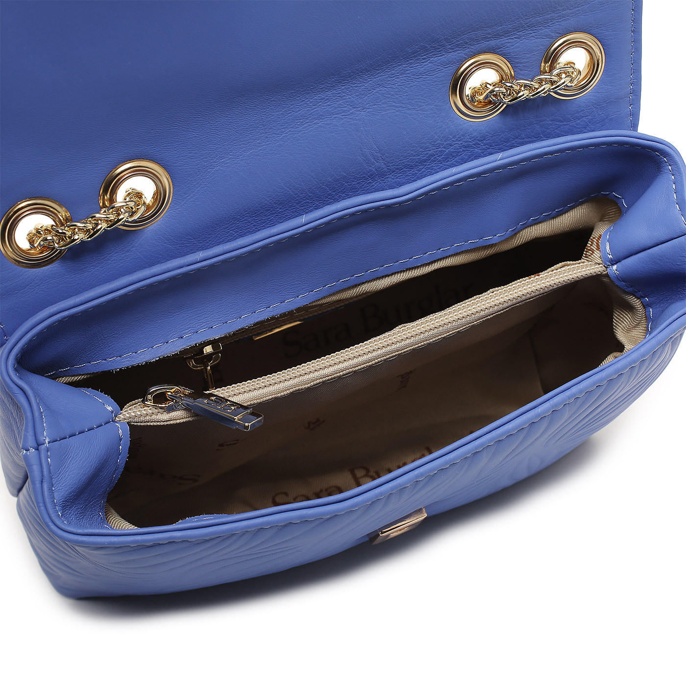 Кожаная сумка с цепочкой Sara Burglar Kate Leaf