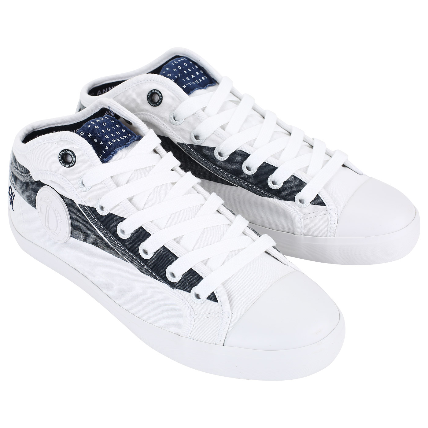 Белые мужские кеды Pepe Jeans London In 45