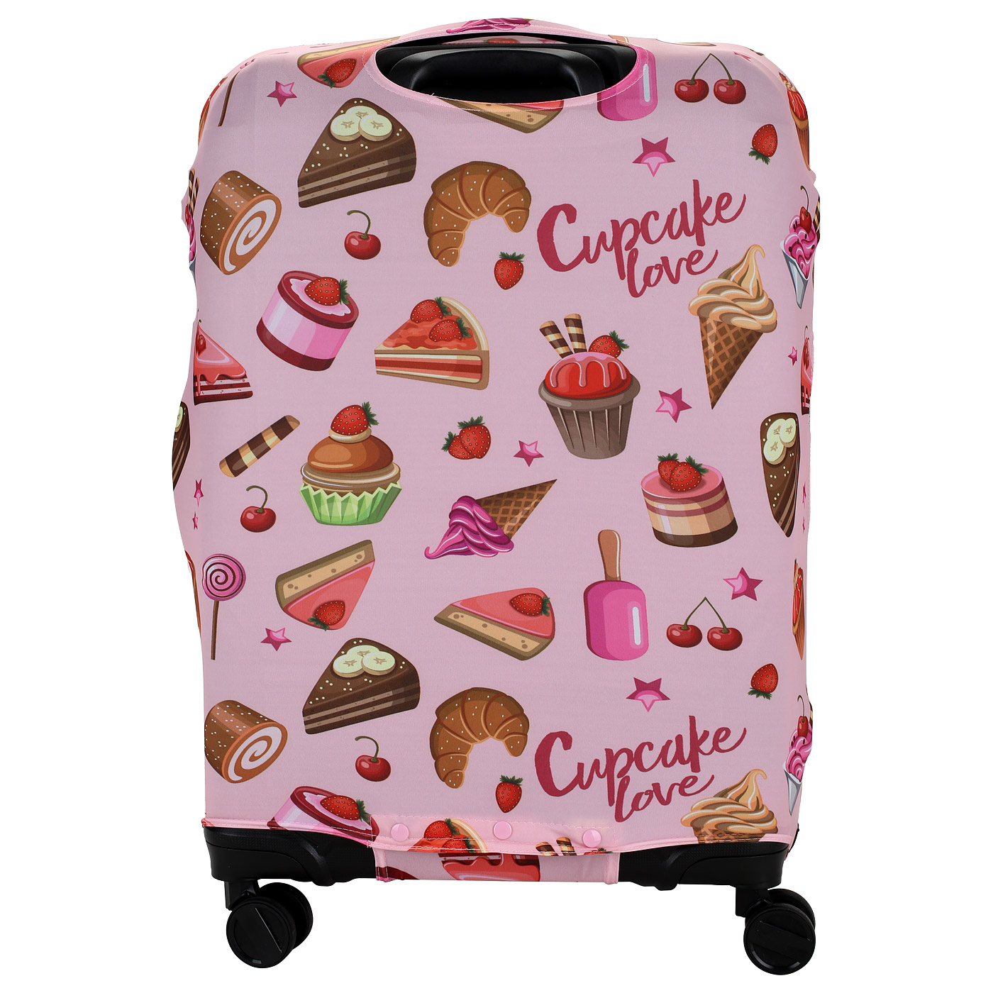 Чехол для небольшого чемодана с ярким принтом Eberhart Cupcake Love