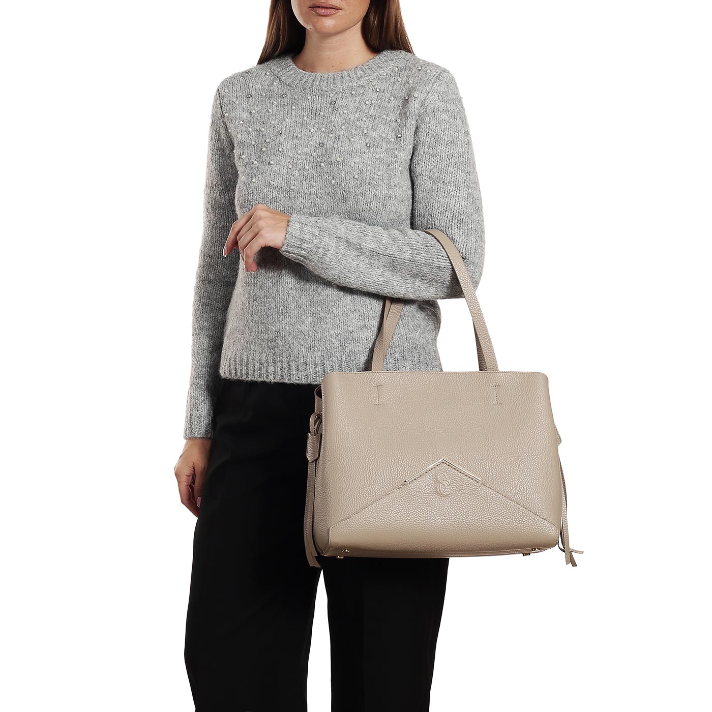 Кожаная сумка Carlo Salvatelli Violetta gemma