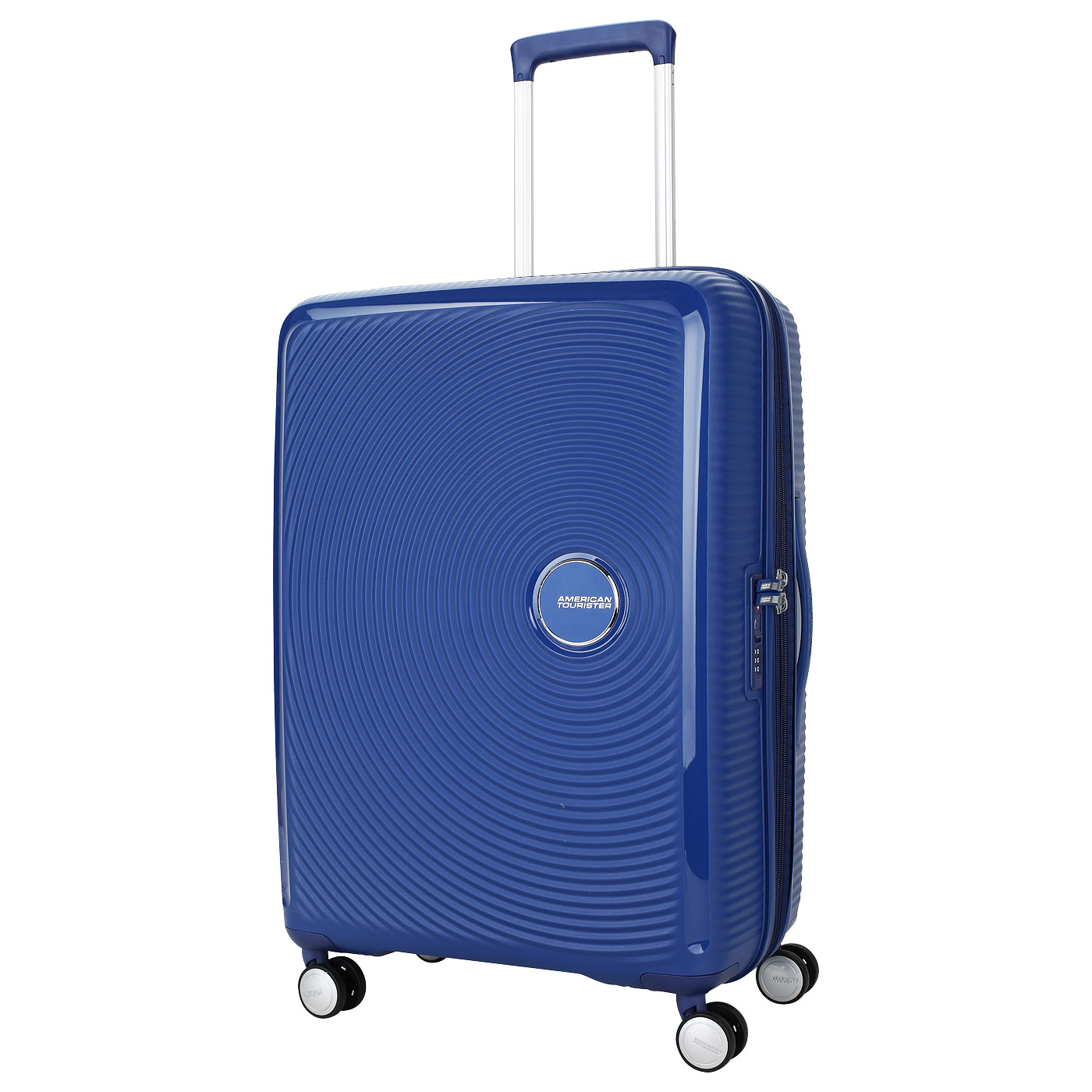 American Tourister Синий чемодан со встроенным замком