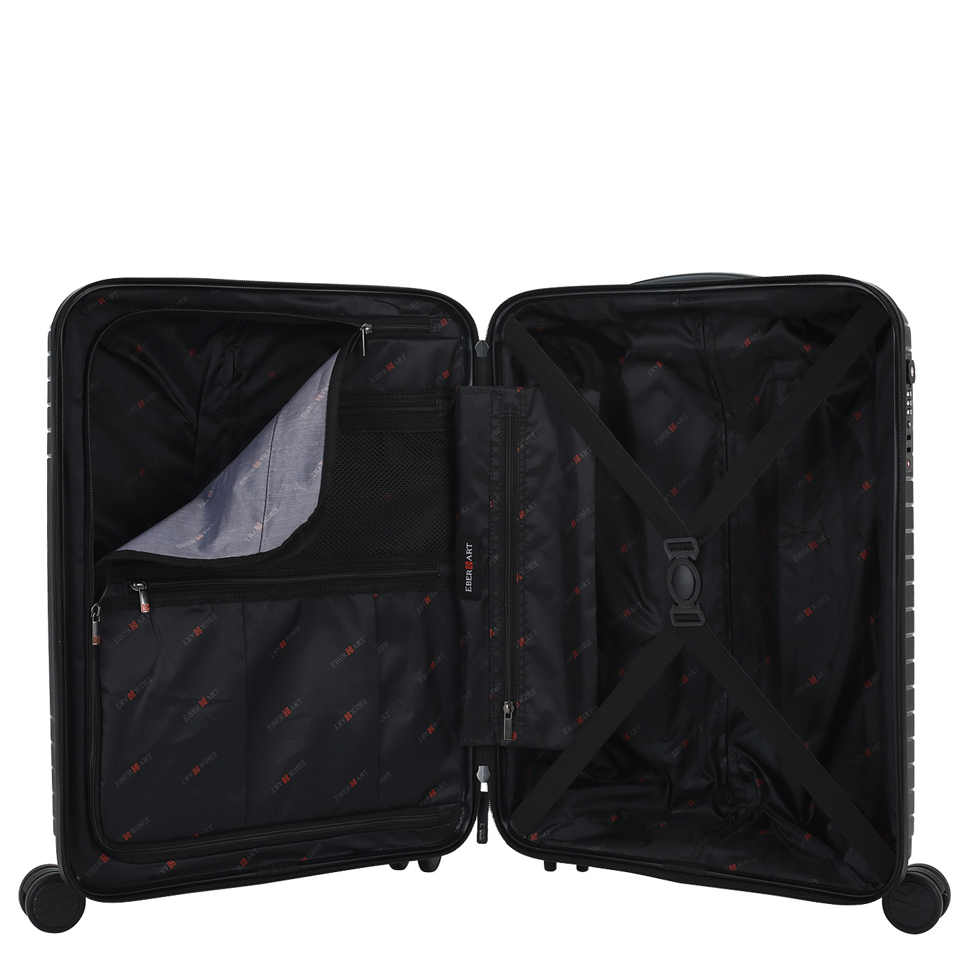 Чемодан для ручной клади из полипропилена с кодовым замком Eberhart Allure