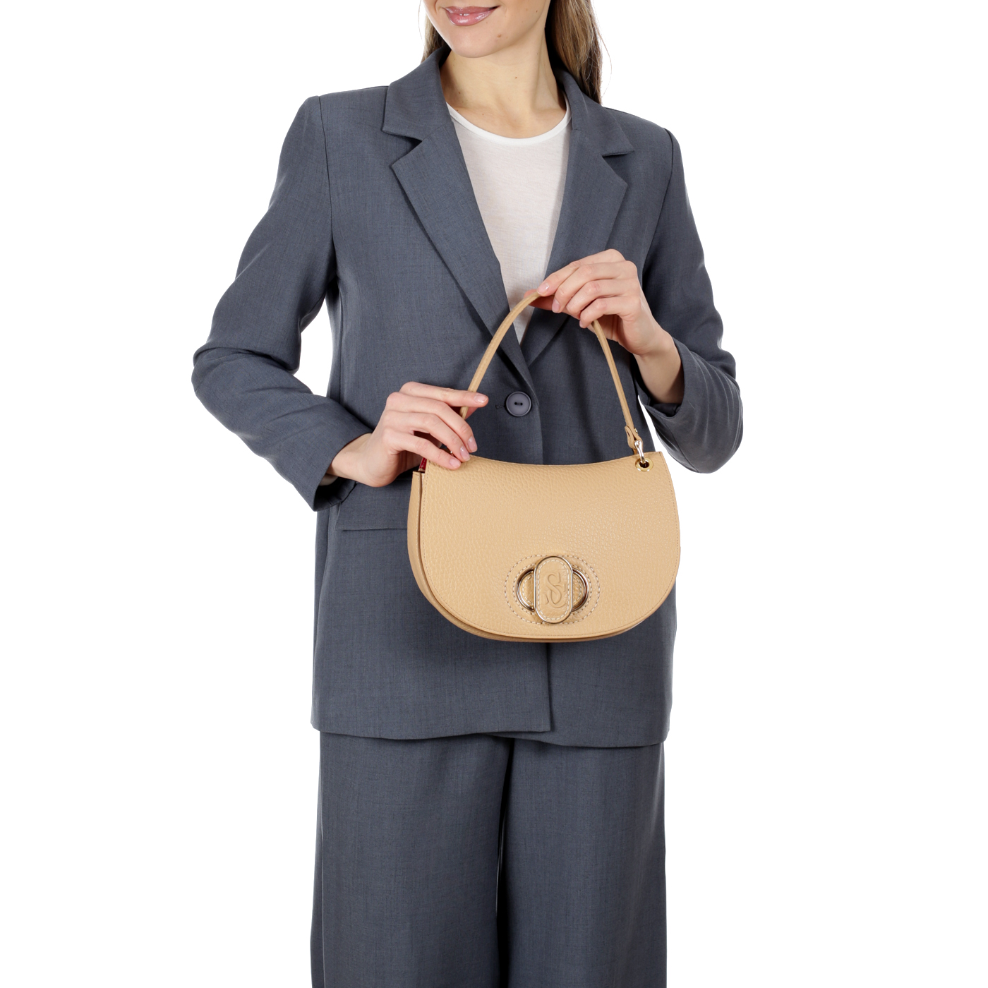 Кожаная сумка Carlo Salvatelli Madeleine cervino