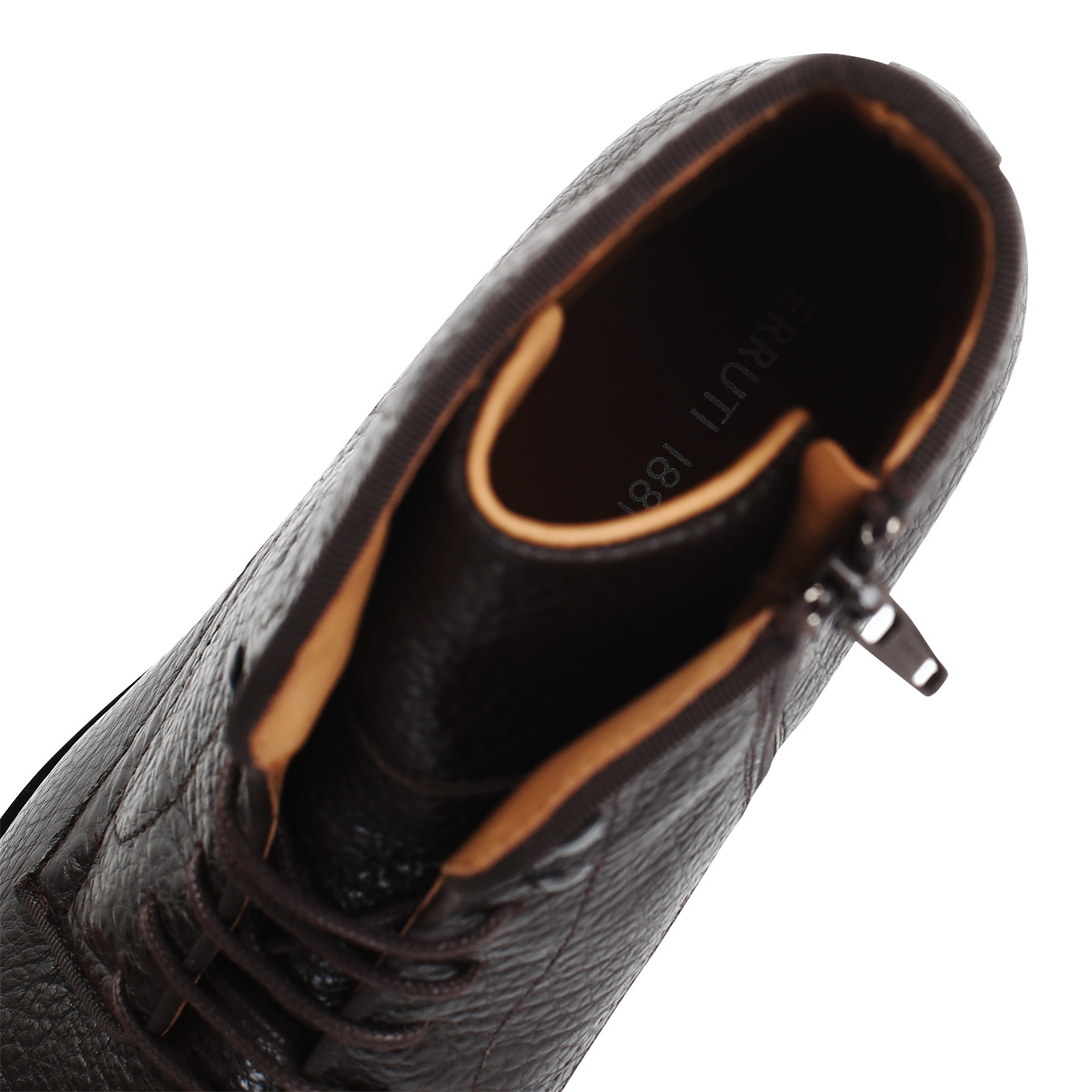Коричневые кожаные ботинки Cerruti 1881 