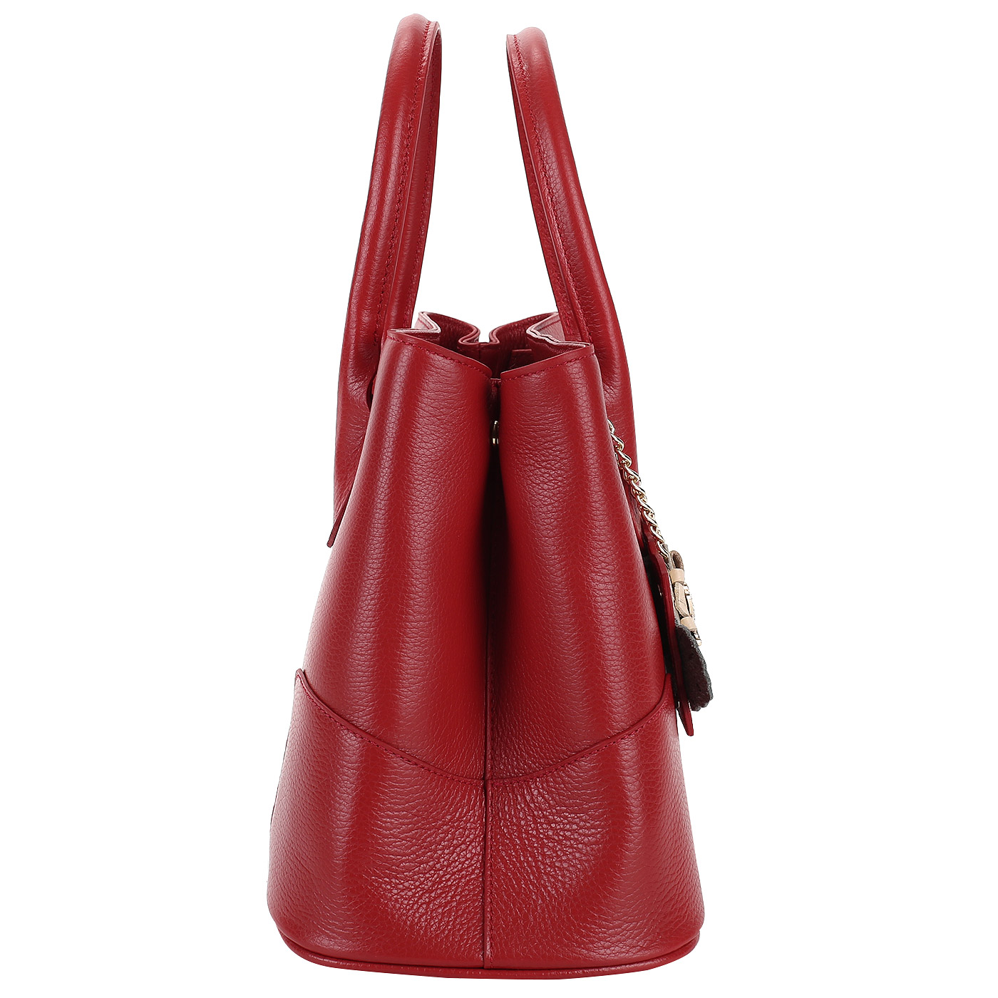 Красная женская сумка из натуральной кожи Chatte 