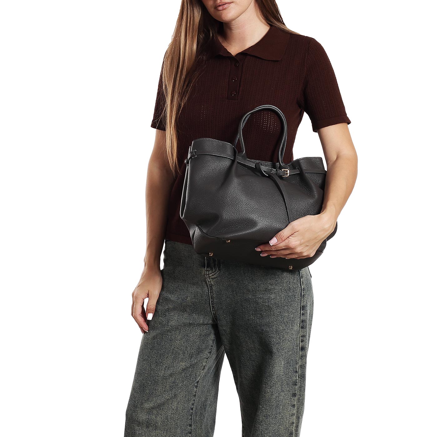 Кожаная сумка Christian Villa Peggy